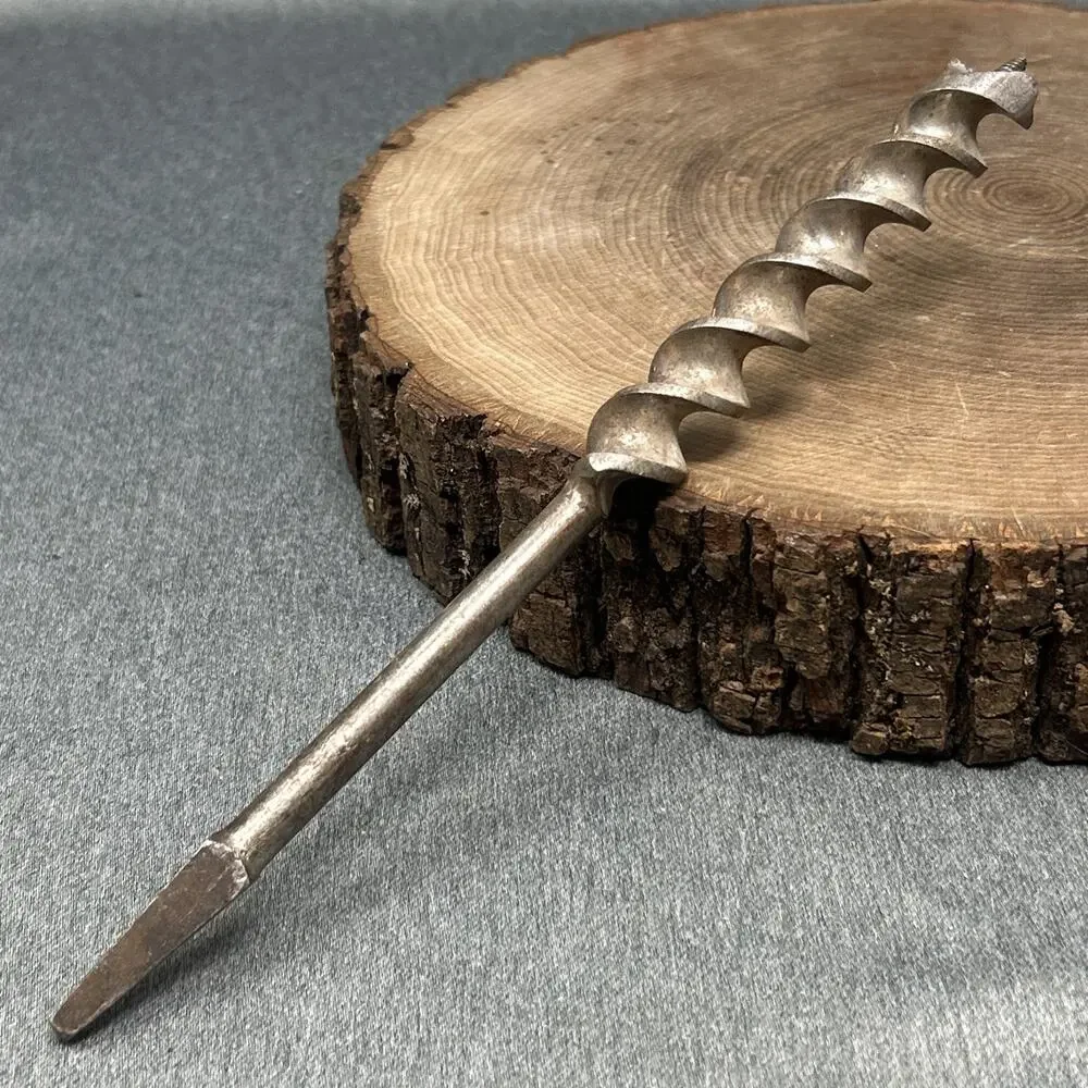 Old Russell Jennings No 12 Ship Auger Drill Bit Tapered Square Wood Boring Tool
